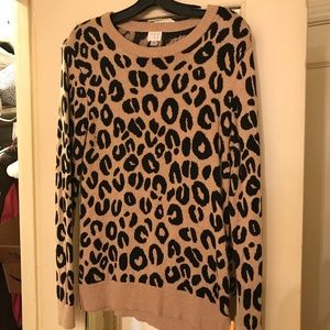 Target Cheetah Print Sweater 